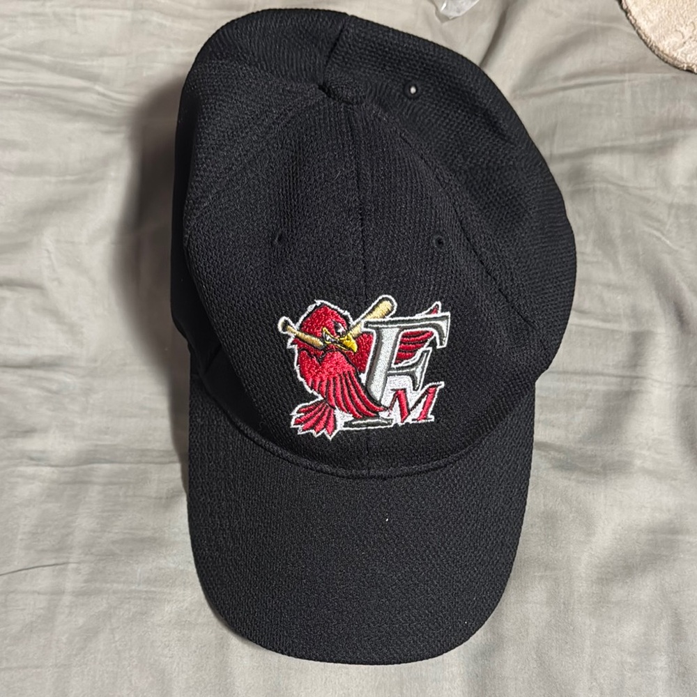 Black Baseball Cap with Cardinal Logo